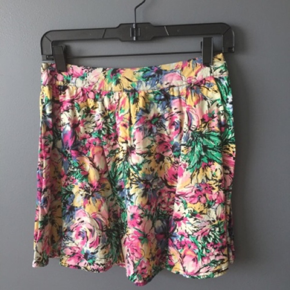Forever 21 Floral Mini Skirt